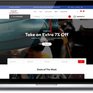 Auto Parts Online Store - Auto Parts Shop WordPress Elementor Theme